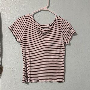 Striped white  and Black Women's Top